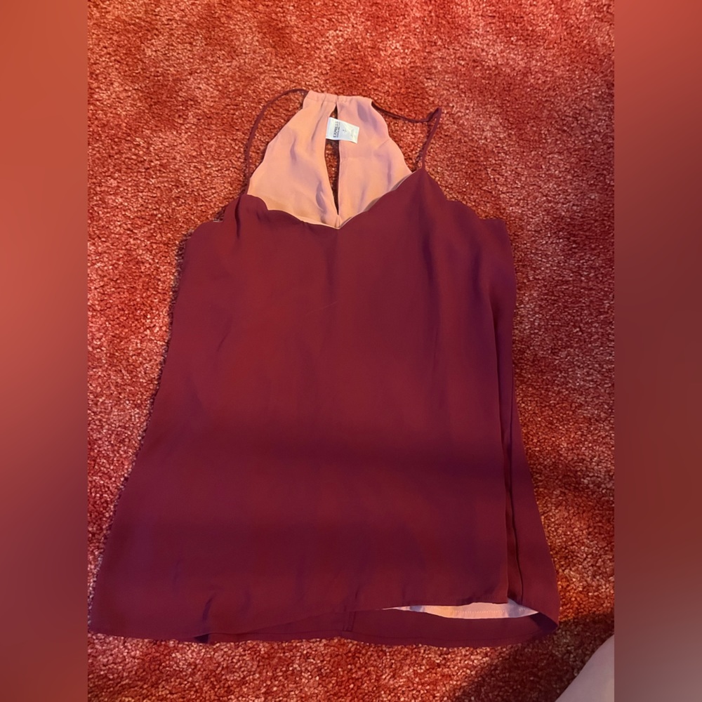 Express Wine Dressy Cami Size Small